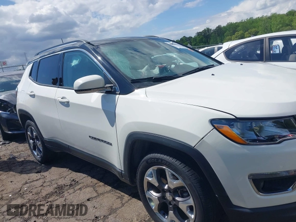2018 Jeep Compass Limited with VIN 3C4NJDCB0JT314422, listed as a IAAI auction lot 42020523 with 41,888 mi miles and . Bid and sale history available at DreamBid. Image 13.