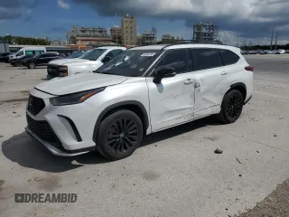 2023 Toyota Highlander L with VIN 5TDKDRAH0PS021783, listed as a Copart auction lot 58024745 with 61,752 mi miles and Salvage title. Bid and sale history available at DreamBid. Image 1.