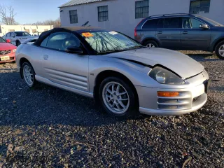 2002 Mitsubishi Eclipse GT with VIN 4A3AE85H82E042471, listed as a Copart auction lot 84645844 with 82,689 mi miles and Salvage Title. Bid and sale history available at carsss.com. Image 4.