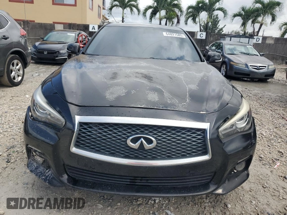 2015 Infiniti Q50 Sport with VIN JN1BV7AP2FM338924, listed as a Copart auction lot 64821585 with 104,907 mi miles and Clean title. Bid and sale history available at DreamBid. Image 5.