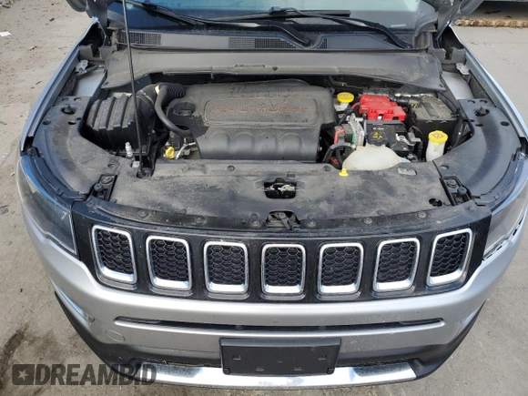 2021 Jeep Compass Limited with VIN 3C4NJDCB6MT599633, listed as a Copart auction lot 50363305 with 58,419 mi miles and Salvage Title. Bid and sale history available at carsss.com. Image 12.