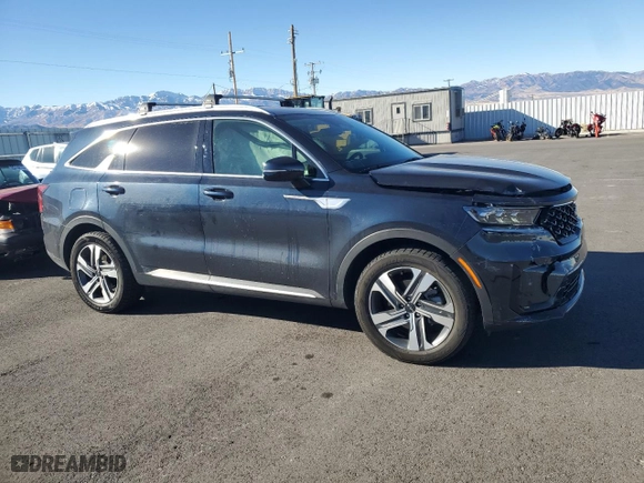 2022 Kia Sorento Plug-In Hybrid SX with VIN KNDRJDLH6N5067077, listed as a Copart auction lot 84562264 with 38,691 mi miles and Salvage Title. Bid and sale history available at carsss.com. Image 4.