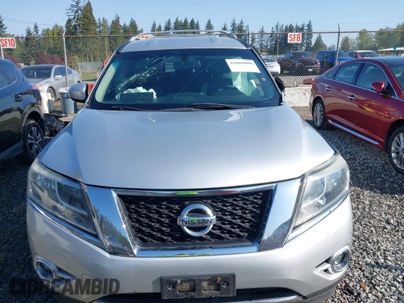 2013 Nissan Pathfinder SL with VIN 5N1AR2MM7DC674777, listed as a IAAI auction lot 42089000 with 157,084 mi miles and . Bid and sale history available at DreamBid. Image 11.