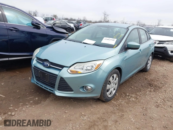 2012 Ford Focus SE with VIN 1FAHP3F24CL336350, listed as a IAAI auction lot 41882948 with 153,238 mi miles. Bid and sale history available at carsss.com. Image 17.