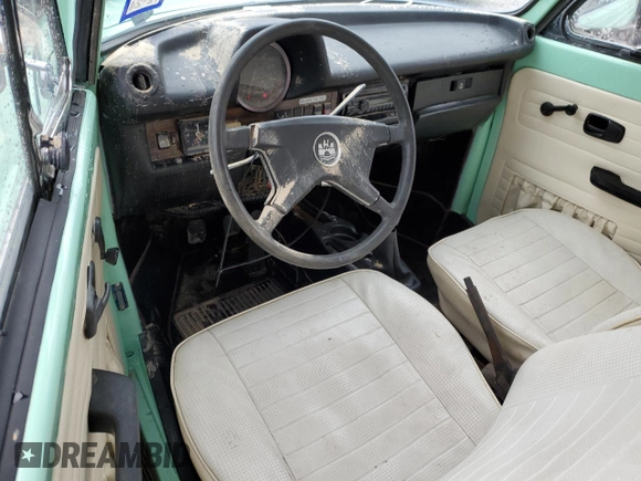 1977 Volkswagen Beetle with VIN 1572044306, listed as a Copart auction lot 63711884 with 45,754 mi miles and Salvage Title. Bid and sale history available at DreamBid. Image 8.