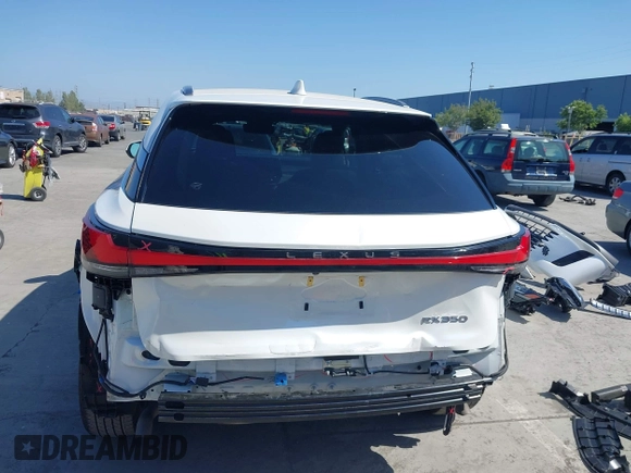 2024 Lexus RX 350 with VIN JTJCHMAA3R2012338, listed as a IAAI auction lot 42195076 with 22,993 mi miles and . Bid and sale history available at DreamBid. Image 18.