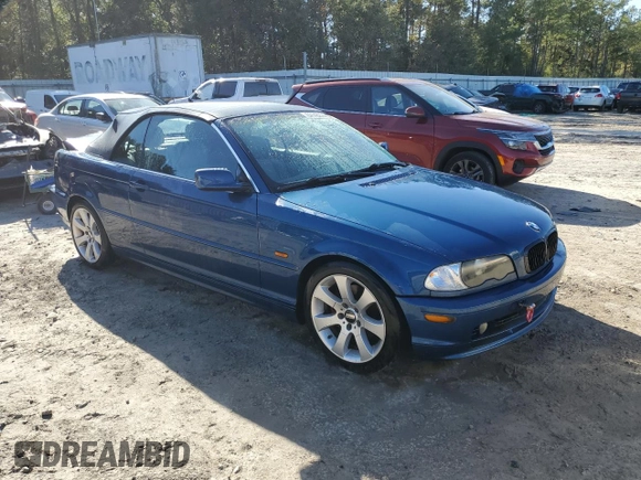 2001 BMW 3 Series 325Ci with VIN WBABS33421JY55178, listed as a Copart auction lot 84143274 with 172,653 mi miles and Salvage Title. Bid and sale history available at carsss.com. Image 4.