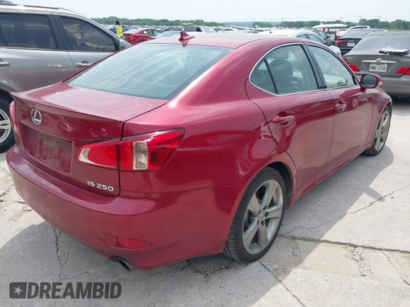 2012 Lexus IS 250 with VIN JTHBF5C23C5170960, listed as a IAAI auction lot 42280086 with 163,501 mi miles and . Bid and sale history available at DreamBid. Image 4.