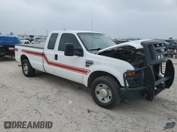 2008 Ford F-250 XL with VIN 1FTSX20518EA44812, listed as a Copart auction lot 49331275 with 102,304 mi miles and Salvage title. Bid and sale history available at DreamBid. Image 4.