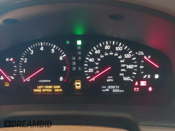 2002 Lexus LS 430 z VIN JTHBN30F120065022, wystawiony jako IAAI lot #42190592 z przebiegiem 199 874 mil mil oraz . Historia ofert i sprzedaży dostępna na DreamBid. Obrazek 7.