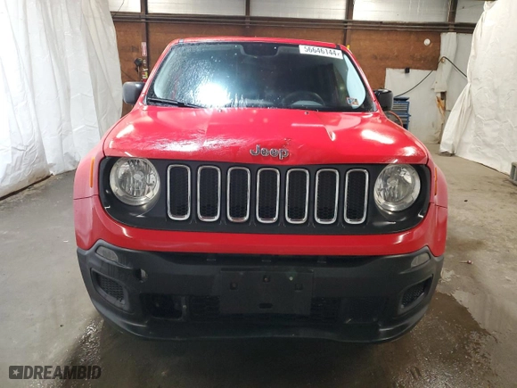 2015 Jeep Renegade Sport with VIN ZACCJBAH0FPB61440, listed as a Copart auction lot 56646144 with 115,687 mi miles. Bid and sale history available at carsss.com. Image 5.