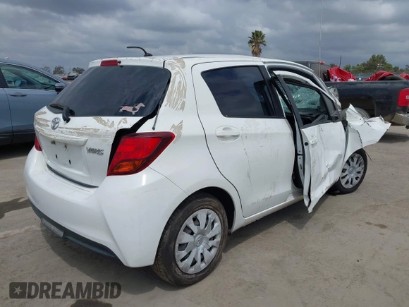 2015 Toyota Yaris L with VIN VNKKTUD39FA027316, listed as a IAAI auction lot 39022940 with 110,063 mi miles and . Bid and sale history available at DreamBid. Image 4.