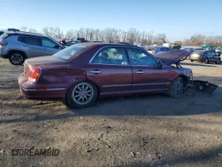 2002 Hyundai XG350 L with VIN KMHFU45E52A181308, listed as a Copart auction lot 82834594 with 0 mi miles and Salvage Title. Bid and sale history available at carsss.com. Image 3.