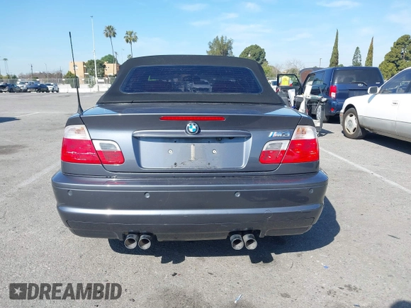 2002 BMW 3 Series M3 with VIN WBSBR934X2EX22785, listed as a IAAI auction lot 41866409 with 91,058 mi miles. Bid and sale history available at carsss.com. Image 16.