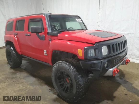 2007 Hummer H3 SUV with VIN 5GTDN13E878141547, listed as a Copart auction lot 77997674 with 162,766 mi miles and Clean Title. Bid and sale history available at carsss.com. Image 4.