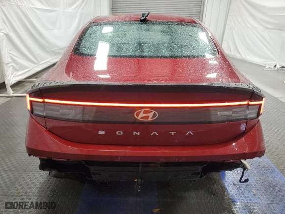 2025 Hyundai Sonata SEL with VIN KMHL64JA7SA451557, listed as a Copart auction lot 52120435 with 4,451 mi miles and Non Repairable. Bid and sale history available at carsss.com. Image 6.