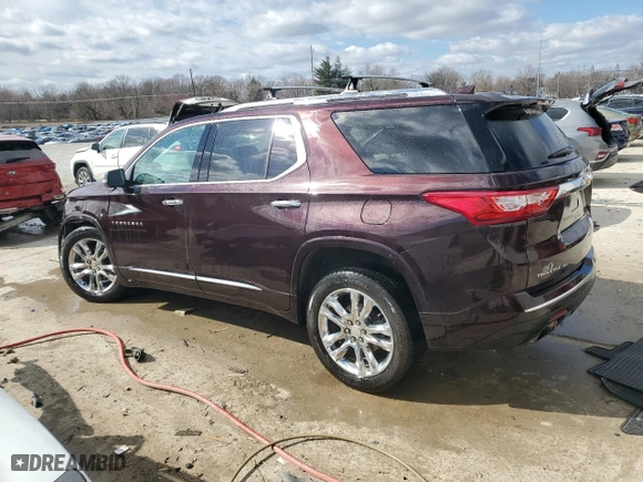 2021 Chevrolet Traverse High Country with VIN 1GNEVNKW7MJ252339, listed as a Copart auction lot 47256785 with 70,788 mi miles and Salvage Title. Bid and sale history available at carsss.com. Image 2.
