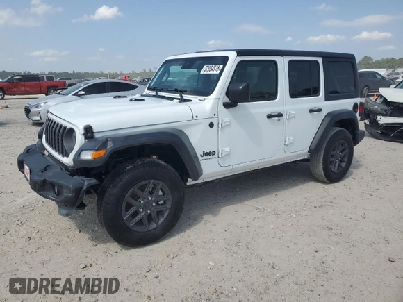 2025 Jeep Wrangler Sport S z VIN 1C4PJXDN6SW511299, wystawiony jako Copart lot #52954515 z przebiegiem 1 679 mil mil oraz Szkoda całkowita • Salvage title. Historia ofert i sprzedaży dostępna na DreamBid. Obrazek 1.