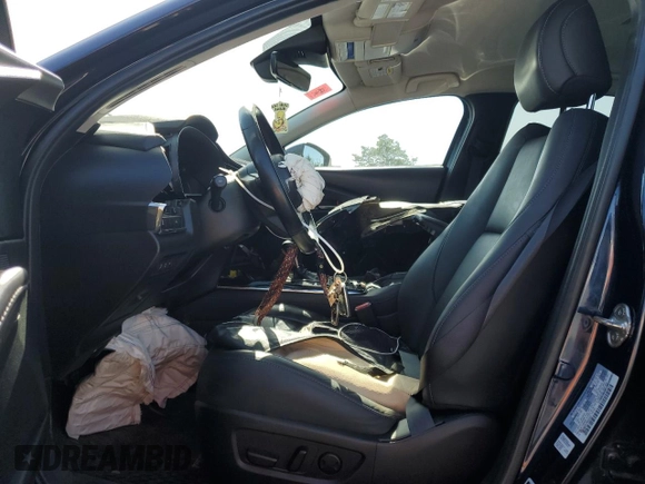 2023 Mazda CX-30 S Carbon Edition with VIN 3MVDMBCM1PM582423, listed as a Copart auction lot 47998275 with 35,412 mi miles and Salvage title. Bid and sale history available at DreamBid. Image 7.