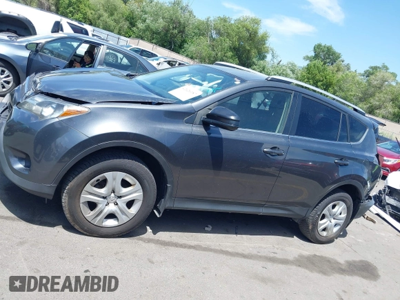 2015 Toyota RAV4 LE with VIN JTMBFREV5FD166614, listed as a IAAI auction lot 42426187 with 110,450 mi miles and . Bid and sale history available at DreamBid. Image 14.