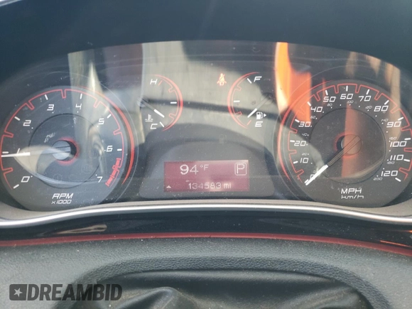 2016 Dodge Dart SXT with VIN 1C3CDFBA2GD605090, listed as a Copart auction lot 73500584 with 134,583 mi miles and Salvage Title. Bid and sale history available at carsss.com. Image 9.