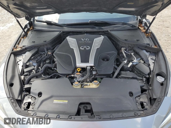 2018 Infiniti Q50 Luxe with VIN JN1EV7AP6JM350922, listed as a Copart auction lot 51506705 with 74,580 mi miles and Salvage Title. Bid and sale history available at DreamBid. Image 13.