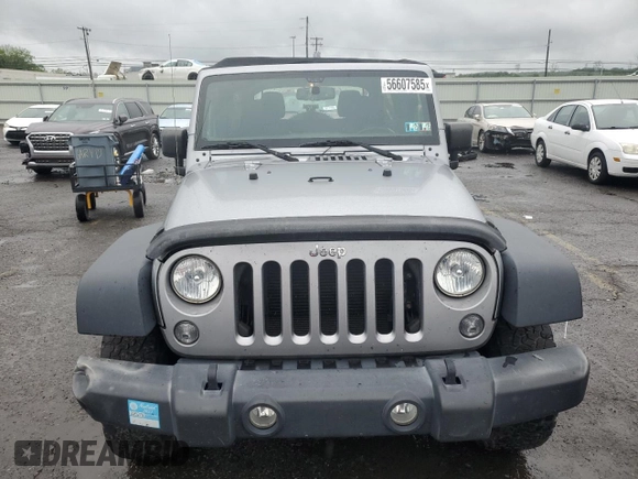 2017 Jeep Wrangler Unlimited Sport with VIN 1C4BJWDG1HL754907, listed as a Copart auction lot 56607585 with 66,324 mi miles and Salvage title. Bid and sale history available at DreamBid. Image 5.