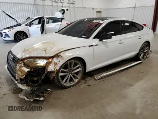 2019 Audi A5 Sportback Prestige with VIN WAUFNCF5XKA032125, listed as a Copart auction lot 55972453 with 55,163 mi miles. Bid and sale history available at carsss.com. Image 1.