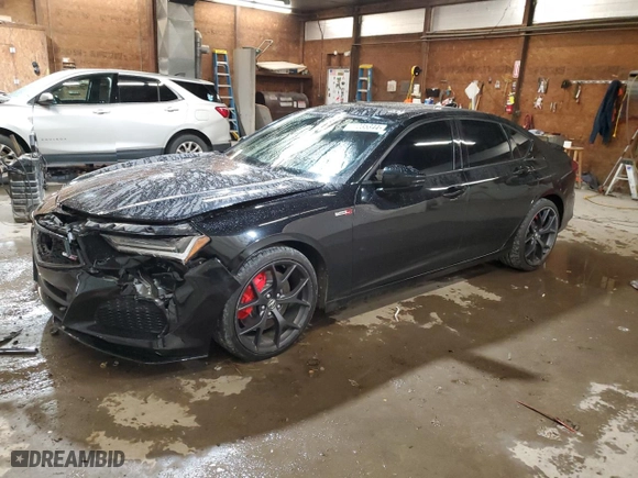 2022 Acura TLX Type S w/Performance Tire with VIN 19UUB7F9XNA001248, listed as a Copart auction lot 77235344 with 31,551 mi miles and Salvage Title. Bid and sale history available at carsss.com. Image 1.