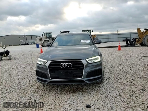 2018 Audi Q3 Premium Plus with VIN WA1HCCFS7JR022640, listed as a Copart auction lot 53517985 with 52,513 mi miles and Salvage Title. Bid and sale history available at carsss.com. Image 12.
