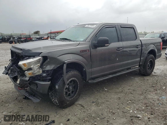 2016 Ford F-150 XLT with VIN 1FTEW1EFXGKF18400, listed as a Copart auction lot 55776805 with 128,771 mi miles and Salvage title. Bid and sale history available at DreamBid. Image 1.