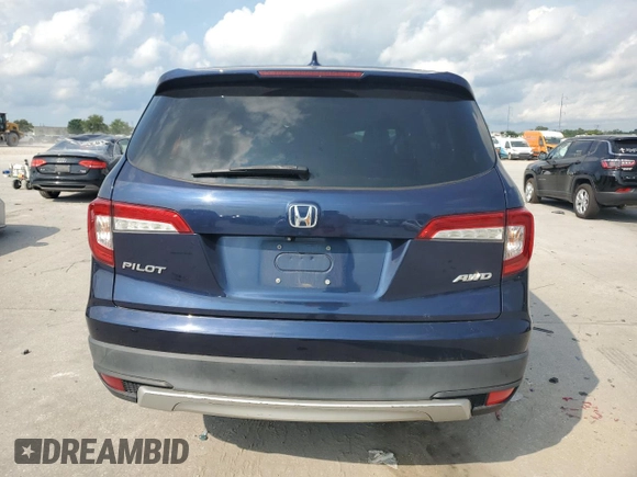 2019 Honda Pilot EX-L with VIN 5FNYF6H56KB039975, listed as a Copart auction lot 58671625 with Not provided miles and Salvage title. Bid and sale history available at DreamBid. Image 6.