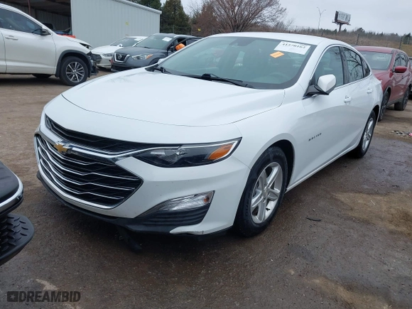 2020 Chevrolet Malibu LS with VIN 1G1ZC5ST9LF132915, listed as a IAAI auction lot 41570162 with 52,382 mi miles. Bid and sale history available at carsss.com. Image 2.