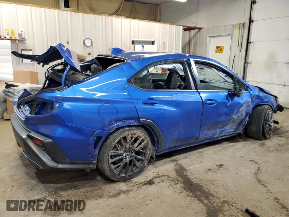 2022 Subaru WRX Premium with VIN JF1VBAF6XN9002798, listed as a Copart auction lot 49237205 with 23,816 mi miles and Salvage Title. Bid and sale history available at DreamBid. Image 3.