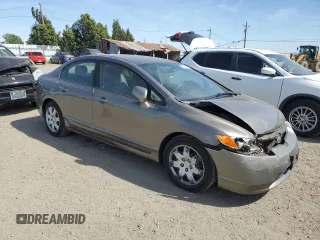2008 Honda Civic LX with VIN 2HGFA16518H318976, listed as a Copart auction lot 55897095 with 183,864 mi miles and Salvage Title. Bid and sale history available at DreamBid. Image 4.