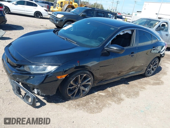 2019 Honda Civic Sedan Sport with VIN 19XFC2F80KE049879, listed as a IAAI auction lot 41652399 with 75,462 mi miles. Bid and sale history available at carsss.com. Image 17.