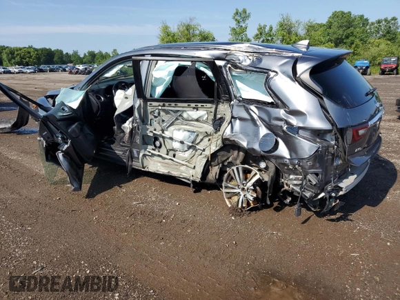 2020 Infiniti QX60 Pure with VIN 5N1DL0MM0LC530618, listed as a Copart auction lot 61285215 with 80,658 mi miles and Salvage title. Bid and sale history available at DreamBid. Image 2.