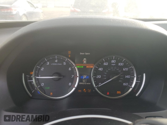 2018 Acura MDX Sport Hybrid w/Advance Pkg with VIN 5J8YD7H74JL001297, listed as a Copart auction lot 40394984 with 94,372 mi miles. Bid and sale history available at carsss.com. Image 9.