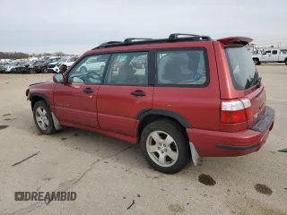 2002 Subaru Forester S w/Premium Pkg with VIN JF1SF656X2H736719, listed as a Copart auction lot 47633405 with 63,397 mi miles and Salvage Title. Bid and sale history available at carsss.com. Image 2.