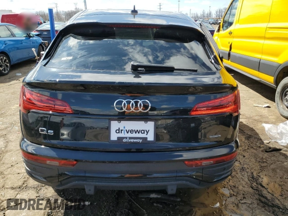 2022 Audi Q5 Sportback S line Premium Plus with VIN WA15AAFY0N2007820, listed as a Copart auction lot 51430355 with 29,057 mi miles and Clean title. Bid and sale history available at DreamBid. Image 6.