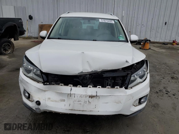 2012 Volkswagen Tiguan S with VIN WVGBV7AX5CW559037, listed as a Copart auction lot 51073435 with 56,620 mi miles and Salvage Title. Bid and sale history available at DreamBid. Image 5.