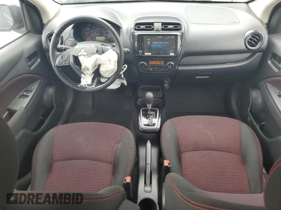 2024 Mitsubishi Mirage Black Edition with VIN ML32AWHJ5RH006531, listed as a Copart auction lot 56031835 with 6,800 mi miles and Clean title. Bid and sale history available at DreamBid. Image 8.