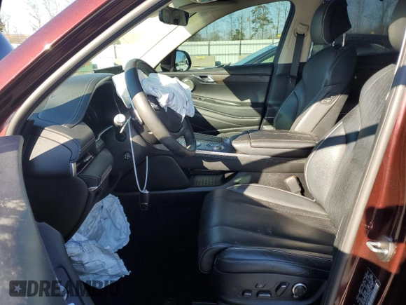 2021 Genesis GV80 with VIN KMUHB4SB5MU053632, listed as a Copart auction lot 41680785 with 62,795 mi miles and Salvage title. Bid and sale history available at DreamBid. Image 7.