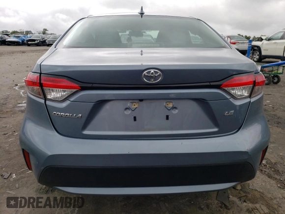 2021 Toyota Corolla LE with VIN 5YFEPMAE9MP230957, listed as a Copart auction lot 69807044 with 61,146 mi miles and Salvage Title. Bid and sale history available at DreamBid. Image 6.