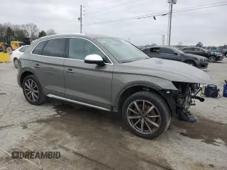 2023 Audi SQ5 Premium Plus with VIN WA1B4AFY4P2057617, listed as a Copart auction lot 49883695 with 34,522 mi miles and Salvage Title. Bid and sale history available at carsss.com. Image 4.