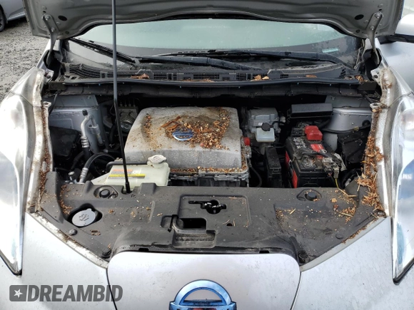 2013 Nissan LEAF SV with VIN 1N4AZ0CPXDC400189, listed as a Copart auction lot 52255275 with 62,588 mi miles and Clean Title. Bid and sale history available at carsss.com. Image 11.