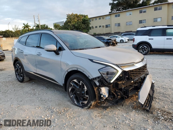 2024 Kia Sportage SX-Prestige with VIN 5XYK53DF7RG231284, listed as a Copart auction lot 86419024 with 2,910 mi miles and Salvage title. Bid and sale history available at DreamBid. Image 4.