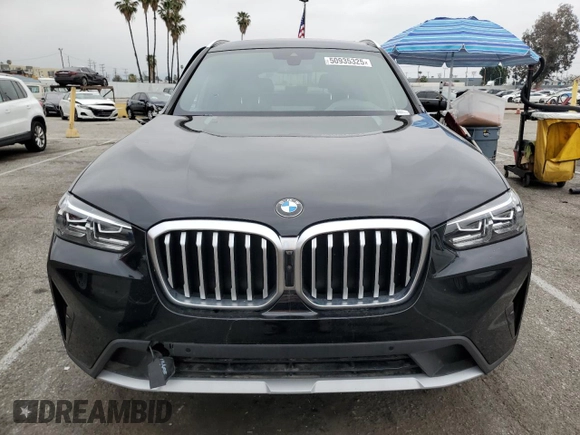 2024 BMW X3 sDrive30i with VIN WBX47DP04RN287713, listed as a Copart auction lot 50935325 with 6,626 mi miles and Salvage Title. Bid and sale history available at DreamBid. Image 5.