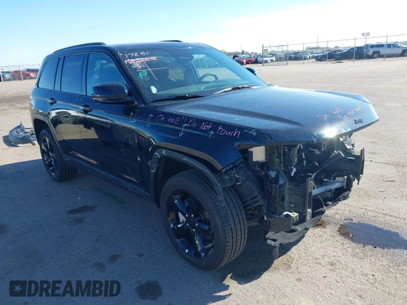 2024 Jeep Grand Cherokee Limited with VIN 1C4RJHBG7RC263546, listed as a IAAI auction lot 41993847 with 5,152 mi miles and . Bid and sale history available at DreamBid. Image 1.