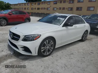 2019 Mercedes-Benz C 300 with VIN 55SWF8DB7KU295023, listed as a Copart auction lot 60521195 with 69,097 mi miles and Salvage title. Bid and sale history available at DreamBid. Image 1.